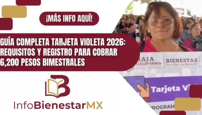 Guía Completa Tarjeta Violeta 2026: Requisitos y Registro para Cobrar 6,200 pesos Bimestrales