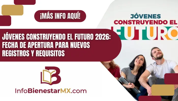 Jóvenes Construyendo el Futuro 2026: Fecha de apertura para nuevos registros y requisitos
