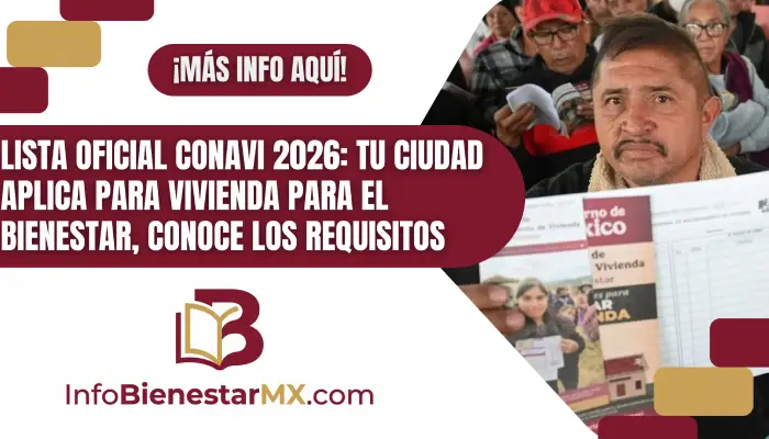 Lista Oficial CONAVI 2026: Tu ciudad aplica para Vivienda para el Bienestar, conoce los requisitos