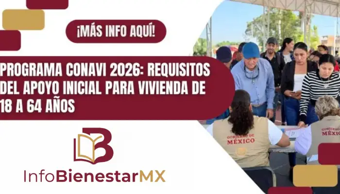 Programa CONAVI 2026: Requisitos del apoyo inicial para vivienda de 18 a 64 años