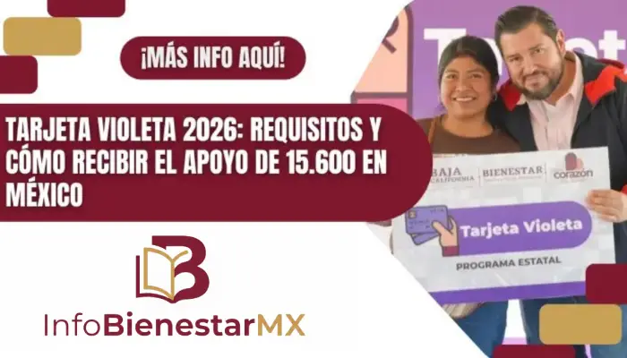 Tarjeta Violeta 2026: Requisitos y Cómo Recibir el Apoyo de 15.600 en México