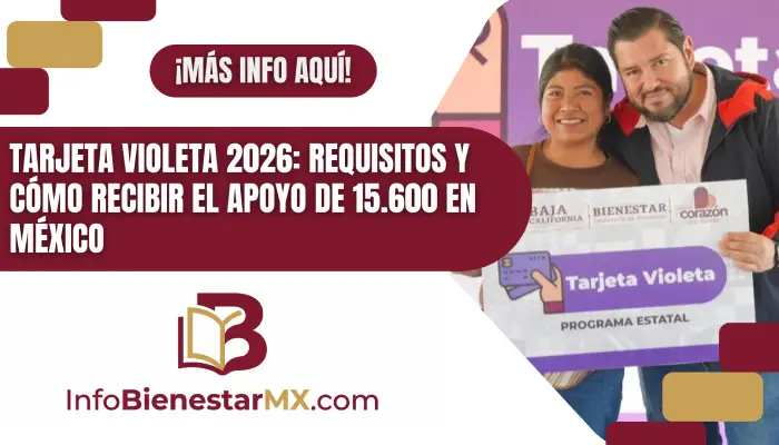 Tarjeta Violeta 2026: Requisitos y Cómo Recibir el Apoyo de 15.600 en México