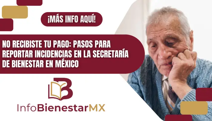 No recibiste tu pago: Pasos para reportar incidencias en la Secretaría de Bienestar en México