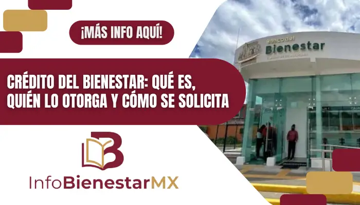 Crédito del Bienestar: qué es, quién lo otorga y cómo se solicita